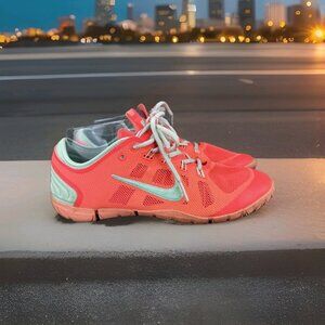 ✅Nike Free Bionic Training Shoes Women’s 7 Athletic Sneakers Orange 599269-004